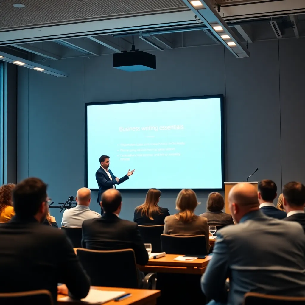 Zakelijke presentatie voor Nederlands publiek