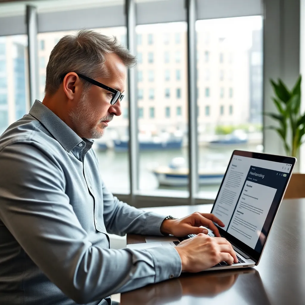 Professionals die samenwerken aan zakelijke documenten in een modern kantoor