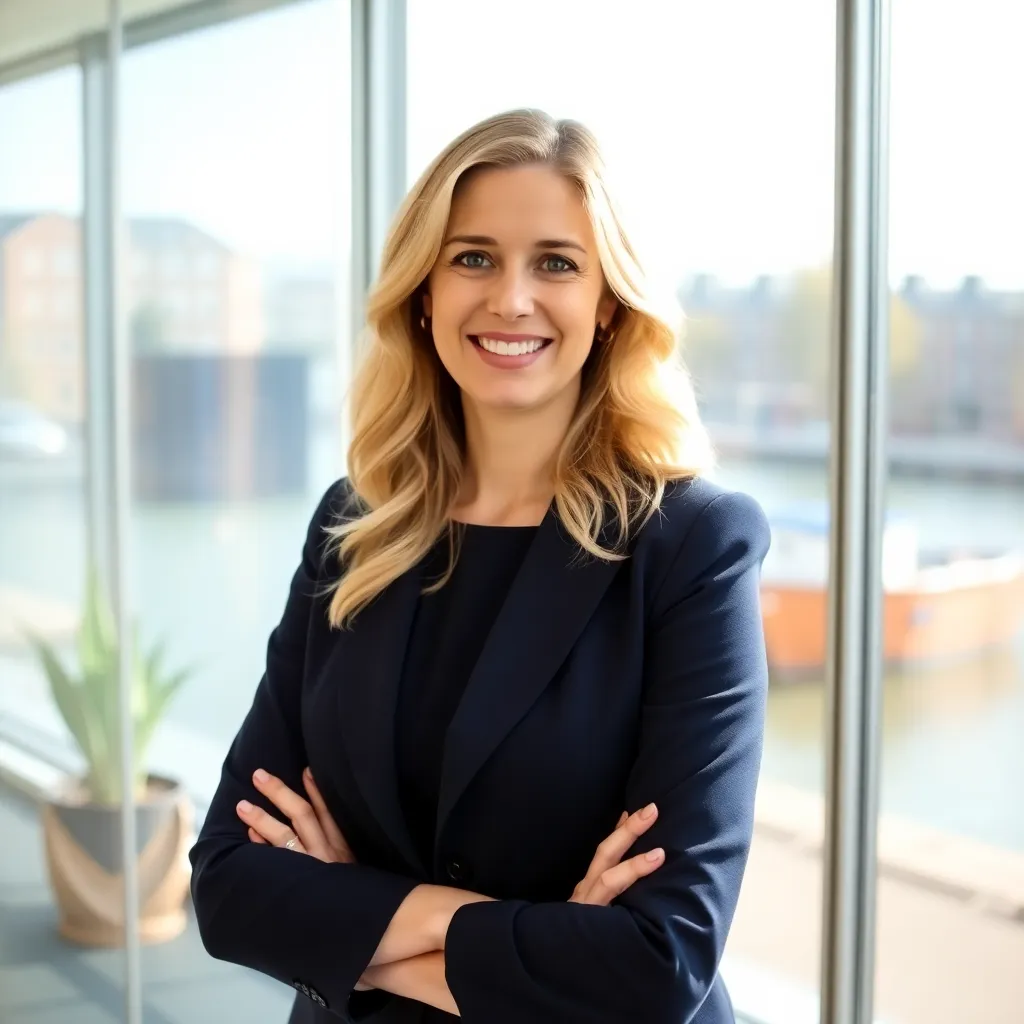 Professional die digitale vertaalhulpmiddelen gebruikt op laptop en tablet