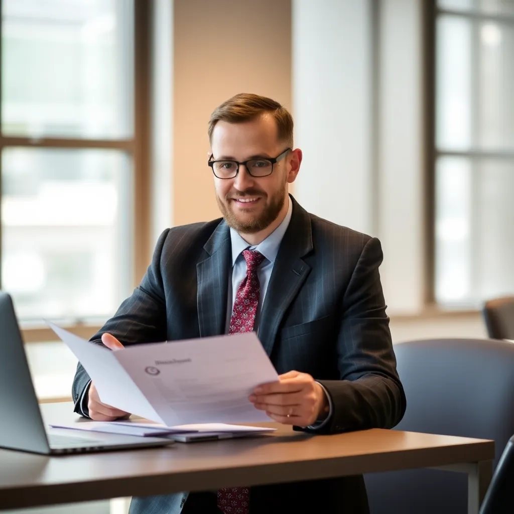Professioneel rapport met duidelijke structuur op bureau